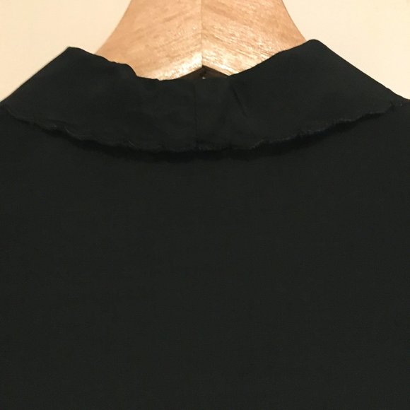 Vintage Black Satin Viennese Blouse - Picture 8 of 14